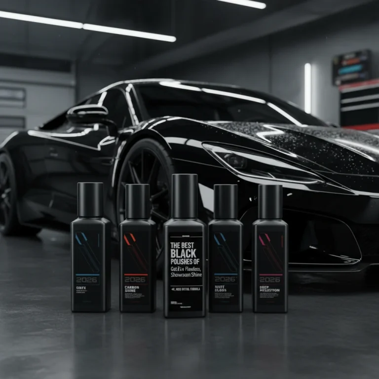 black colour car polish