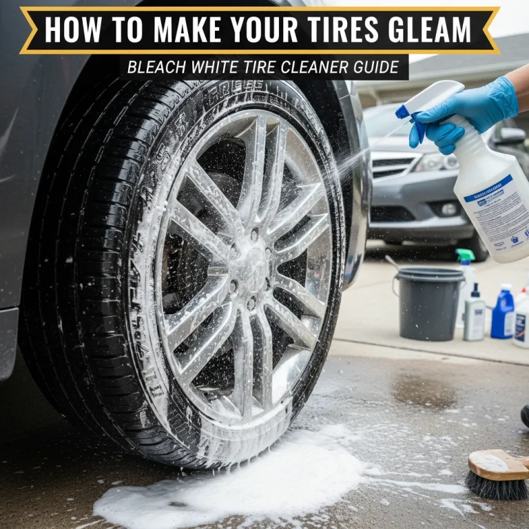 bleach white tire cleaner