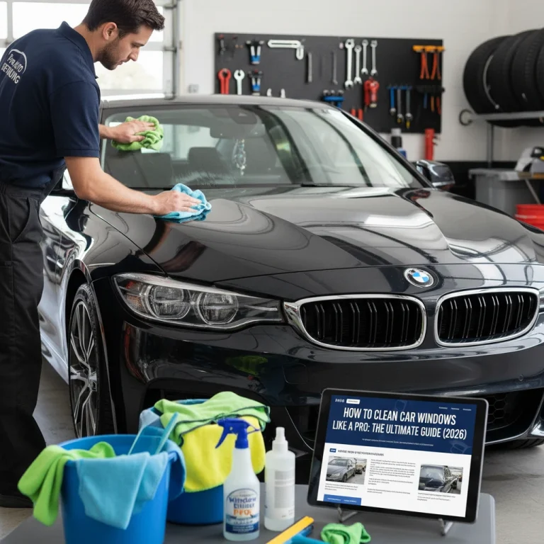 car cleaning windows