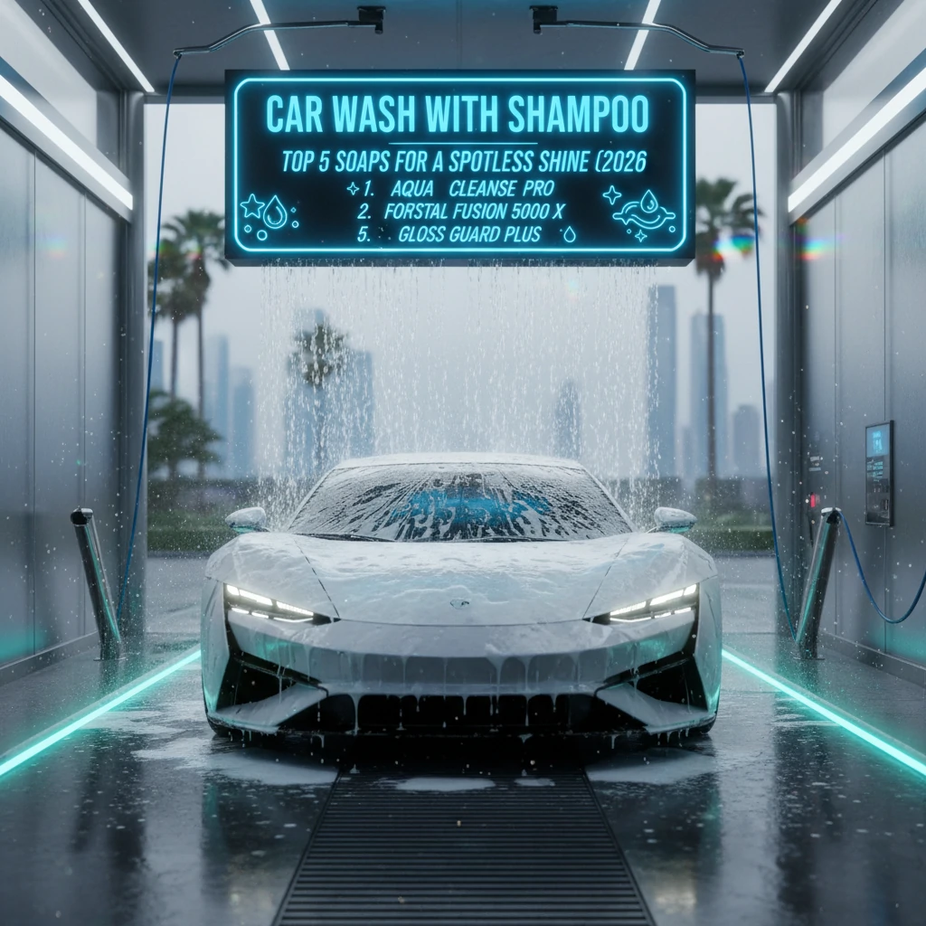 car wash with shampoo