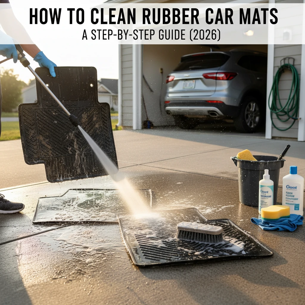 cleaner for rubber car mats