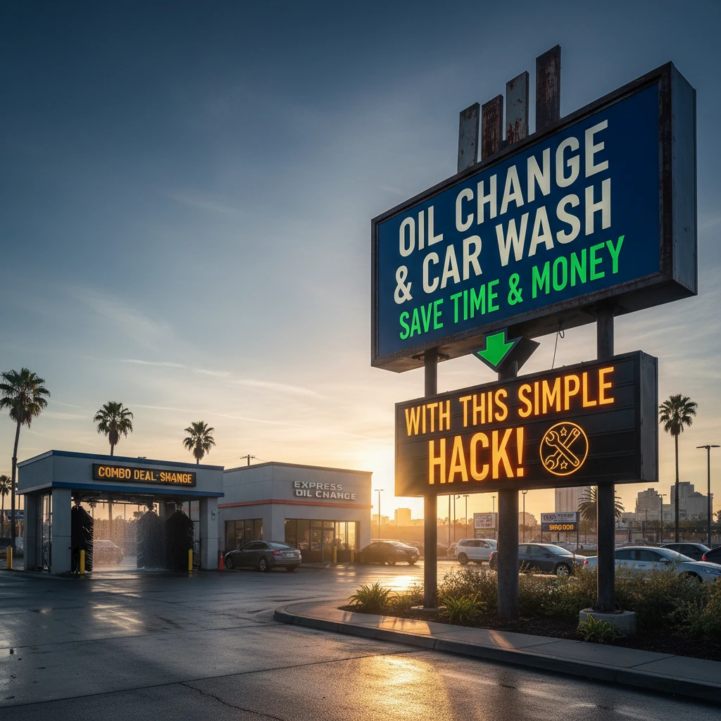 oil change and car wash