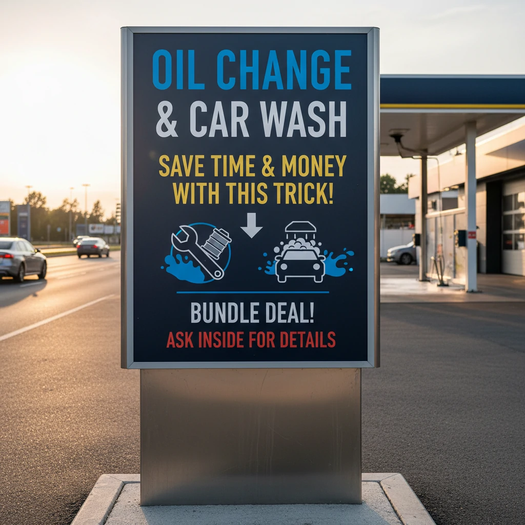 oil change car wash