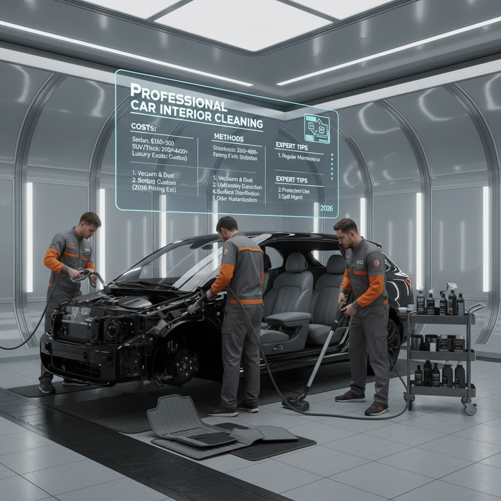 professional car interior cleaning