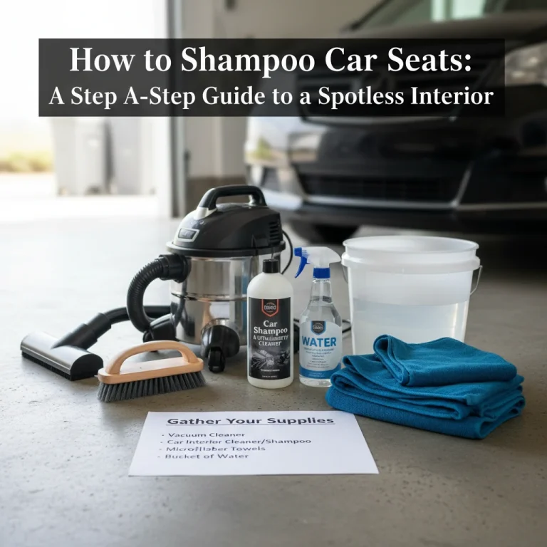 shampoo car seats