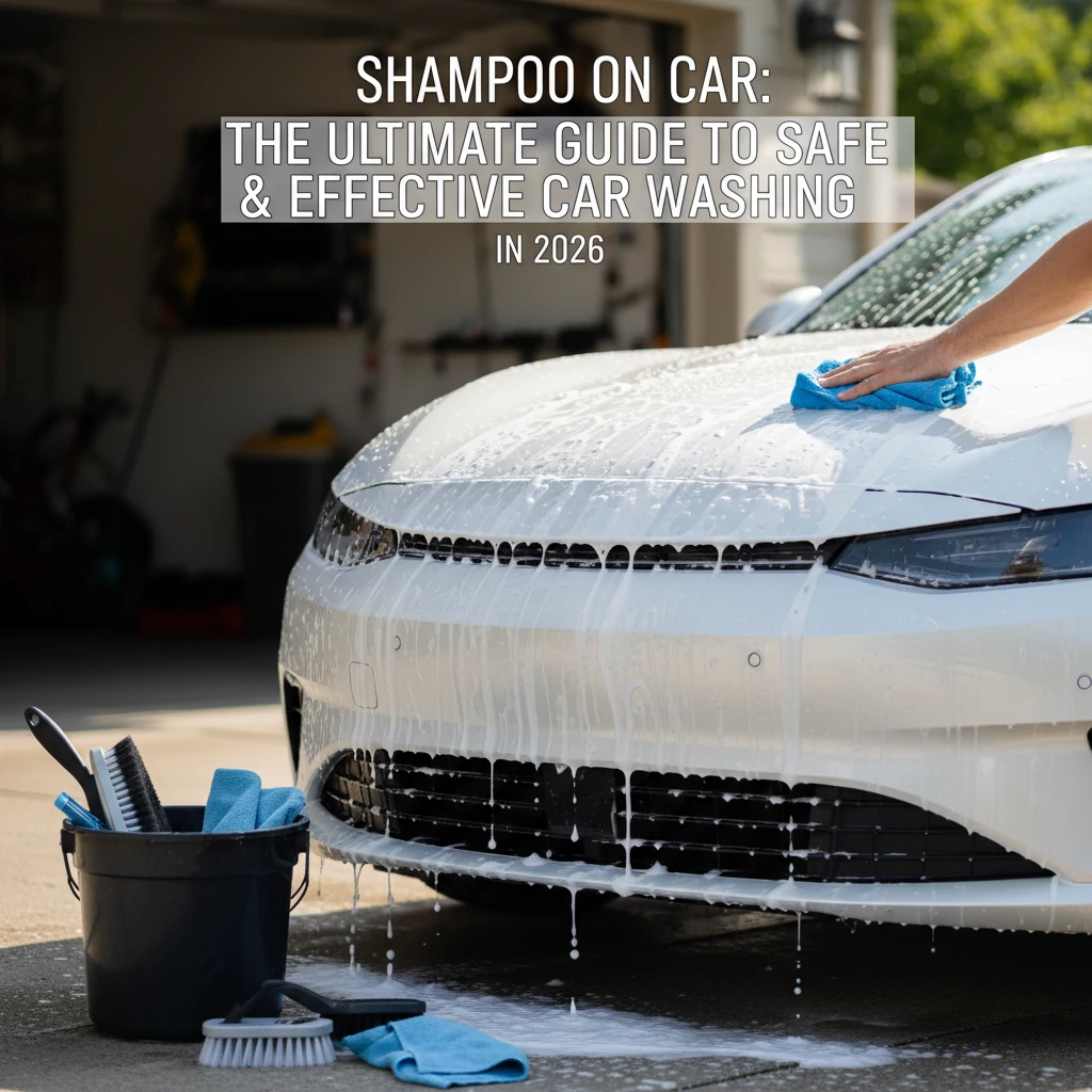 shampoo on car